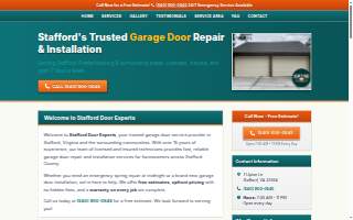 Stafford Door Experts website
