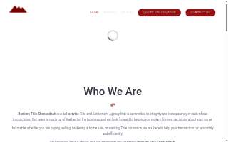 Bankers Title Shenandoah, LLC website