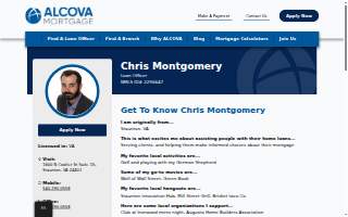 Chris Montgomery, NMLS ID#2296647 website