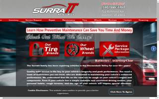Surratt Auto Center website