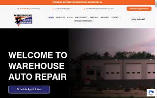 Warehouse Auto Repair website