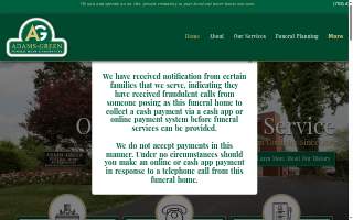 Adams-Green Funeral Home & Crematory of Sterling website