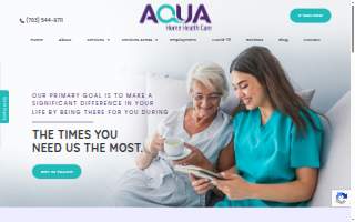 Aqua Home Health Care website