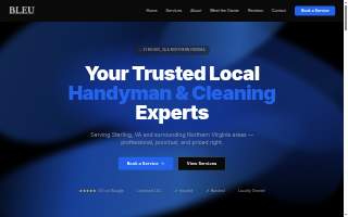 BLEU handyman & cleaning services LLC website