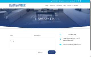 Clean As Snow website