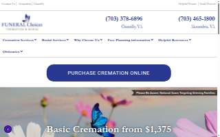 Funeral Choices of Chantilly website