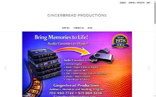 Gingerbread Productions website