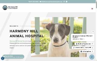 Harmony Hill Animal Hospital website