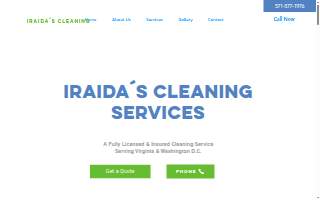 Iraida Cleaning Services website