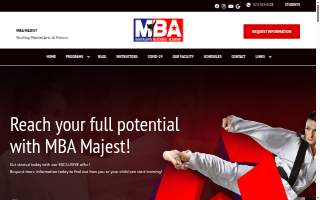 MBA Majest Martial Arts website