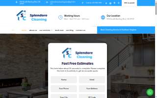 Splendore Cleaning Service of Sterling website