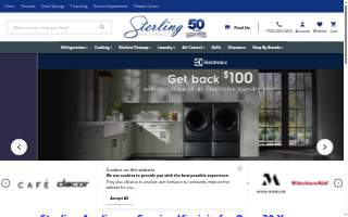 Sterling Appliance website