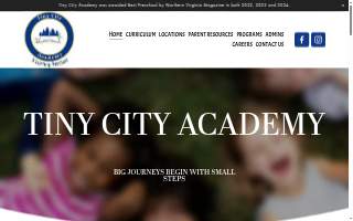 Tiny City Academy website
