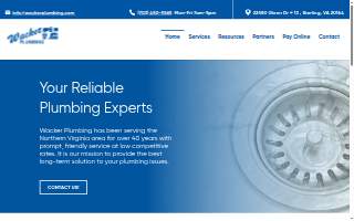 Wacker Plumbing website