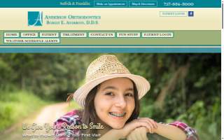 Anderson Orthodontics website