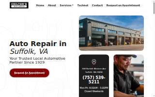 Chilton's Auto Service website