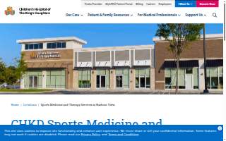 CHKD Sports Medicine and Therapy Services website