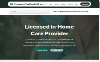 Companion of Care Home Health Inc. website