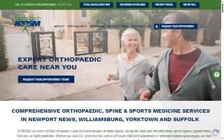 Hampton Roads Orthopaedics Spine & Sports Medicine - Southside website