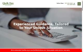 Quik Tax Solutions website