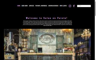 Salon On Pointe website