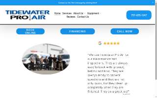 Tidewater Pro Air website