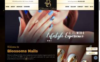 Blossoms Nails website