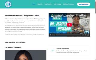Howard Chiropractic Clinic website