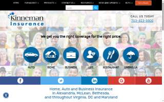 Kinneman Insurance of Tysons website