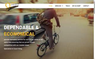 Omega Courier Inc of Tysons website