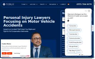 Rodriguez Law Firm - Car Accident Injury Lawyer of Tysons website