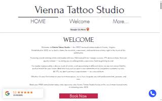 Vienna Tattoo Studio of Tysons website
