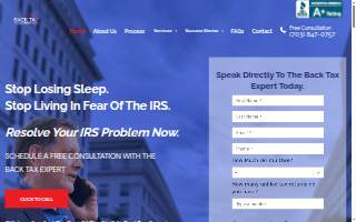 Back Tax Expert website
