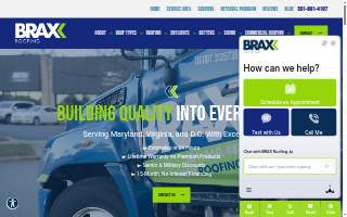 BRAX Roofing of Vienna website