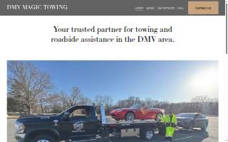 DMV Magic Towing website