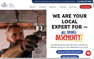 Fortress Foundation Solutions website