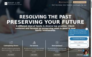 Roop Law Firm website