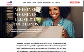 Sonic Couriers Inc website