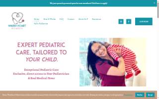 Warm Heart Pediatrics website
