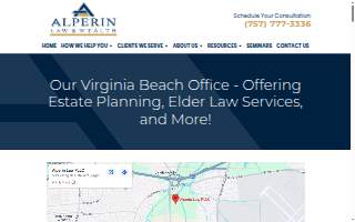 Alperin Law PLLC of Virginia Beach website