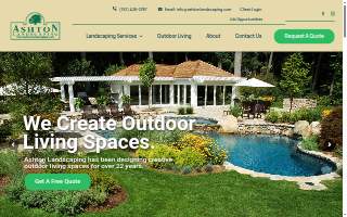 Ashton Landscaping Inc. website