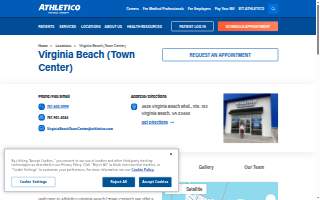 Athletico Physical Therapy - Virginia Beach (Town Center) website