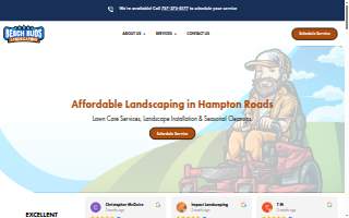 Beach Buds Landscaping website