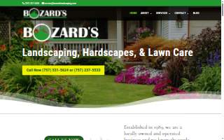 Bozard's Landscaping & Lawn website