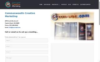 Commonwealth Creative Marketing website