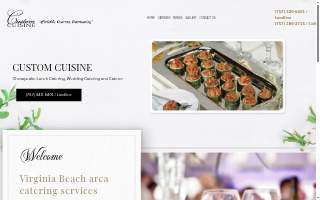 Custom Cuisine website