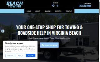 Discount Beach Towing and Recovery LLC website