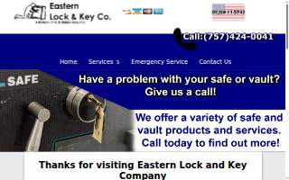 Eastern Lock & Key Co. website