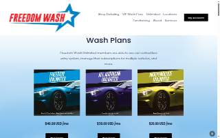 Freedom Wash website
