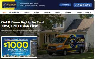 Fusion Home Services website